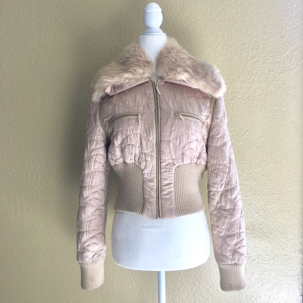 Bebe jacket with removable fur